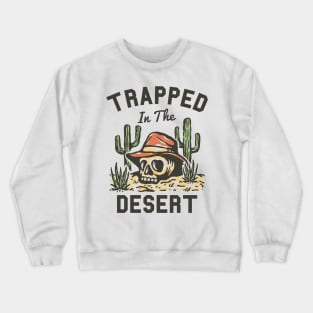 Abstract Skull In The Desert Crewneck Sweatshirt